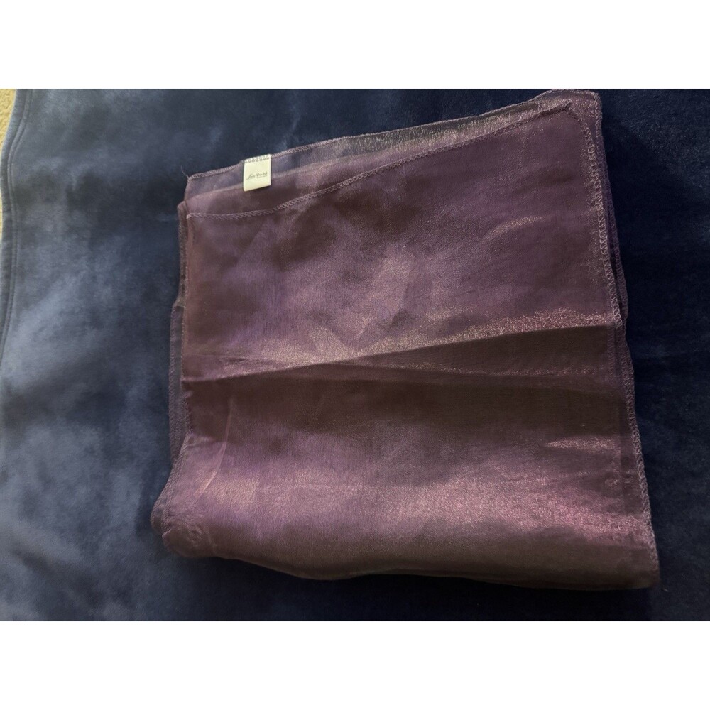 Linen Cloth Sheer Purple Table Runner 14” X 108 inches Set Of 10